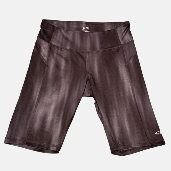Champion Pants - Champion Duo Dry+ Womens Biker Shorts Charcoal Black Space Dye Small